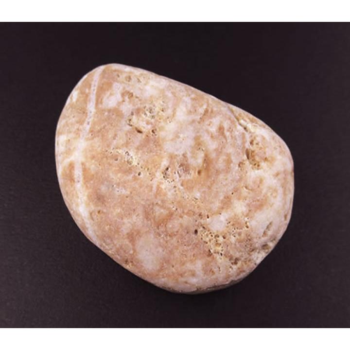 アゾゼオ ハニー&クリームアゼツライト パームストーン 98g H&E社証明