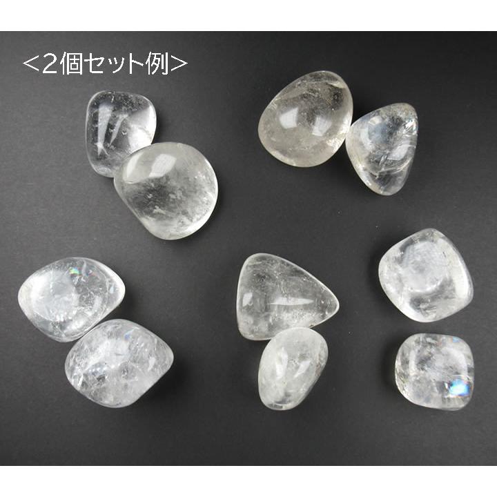 ヒマラヤ水晶タンブル 2個セット クリスタルグリッド ヒーリング 瞑想