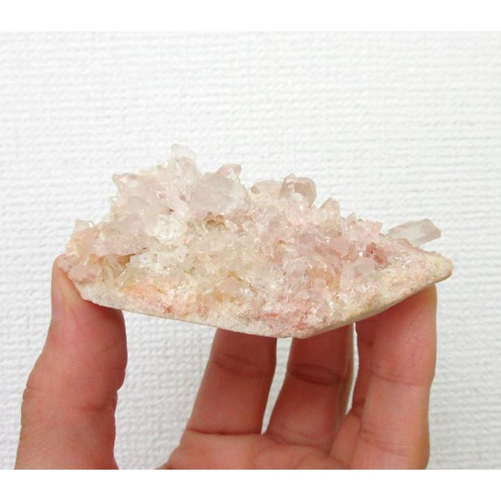 ヒマラヤ ピンククォーツクラスター 128.4g クル山系サマディ産 透明感