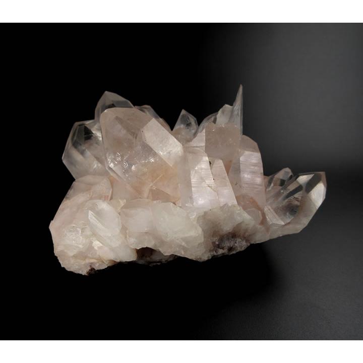 ヒマラヤ ピンククォーツクラスター 395g クル山系サマディ産 虹あり