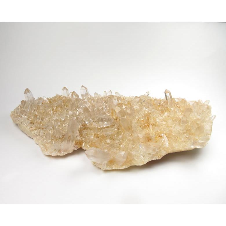 ヒマラヤ水晶クラスター 748g ゴールデンクォーツ シトリン マニカラン産 一つの家に最低1個はあるととても良い 慈愛と浄化の石 ヒーリング 浄化用に hima165の画像