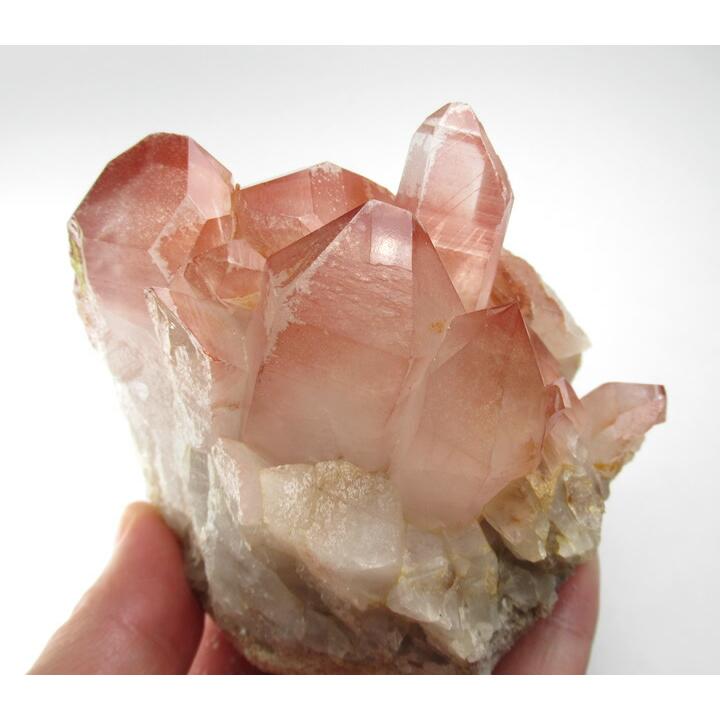 ローズクォーツ 珍しい大きな結晶　アイリスも美しい　レムリアンシード ローズクォーツ 珍しい大きな結晶 アイリスも美しい レムリアン