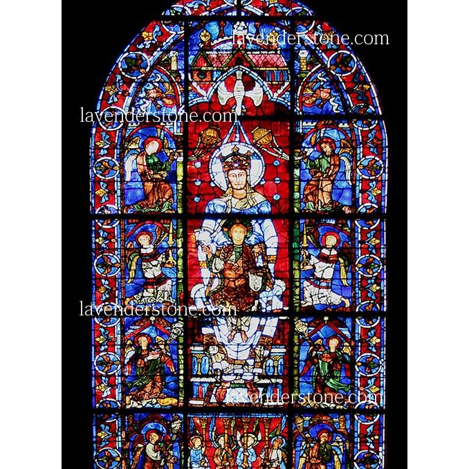 大聖堂ステンドグラスペンダント 聖母マリア シャルトル大聖堂 マンダラ 曼荼羅アート P3003 P3003 ラベンダーストーン 通販 Yahoo ショッピング
