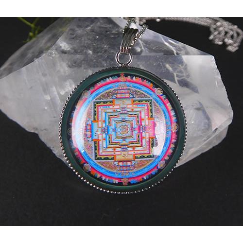 チベット・カーラチャクラ ( 時輪曼荼羅 ) マンダラ ペンダント 神聖