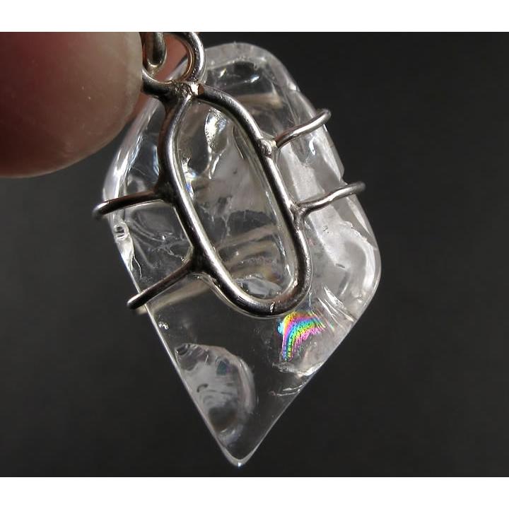 宝石質アゾゼオフェナカイトペンダント 16.6ct 虹あり H&E社証明書付き この品質は大変稀少 最高の波動 天然石 パワーストーン phw231の画像