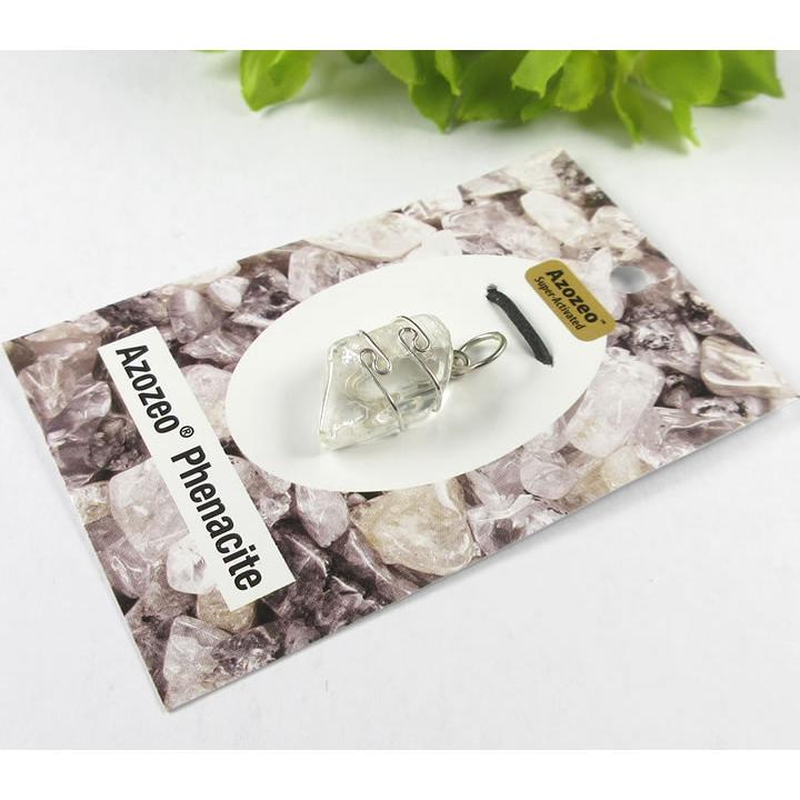 宝石質アゾゼオフェナカイトペンダント 16.6ct 虹あり H&E社証明書付き この品質は大変稀少 最高の波動 天然石 パワーストーン phw231の画像
