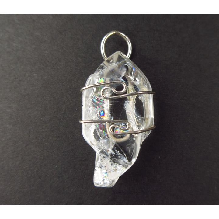 宝石質アゾゼオフェナカイトペンダント 21.6ct 虹あり H&E社証明書付き この品質は大変稀少 最高の波動 天然石 パワーストーン phw234の画像