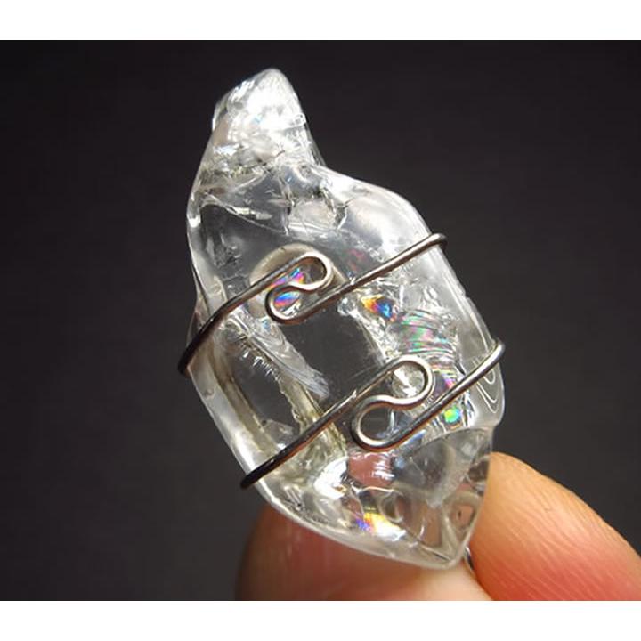宝石質アゾゼオフェナカイトペンダント 21.6ct 虹あり H&E社証明書付き この品質は大変稀少 最高の波動 天然石 パワーストーン phw234の画像