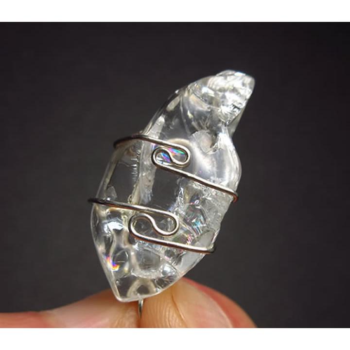 宝石質アゾゼオフェナカイトペンダント 21.6ct 虹あり H&E社証明書付き この品質は大変稀少 最高の波動 天然石 パワーストーン phw234の画像