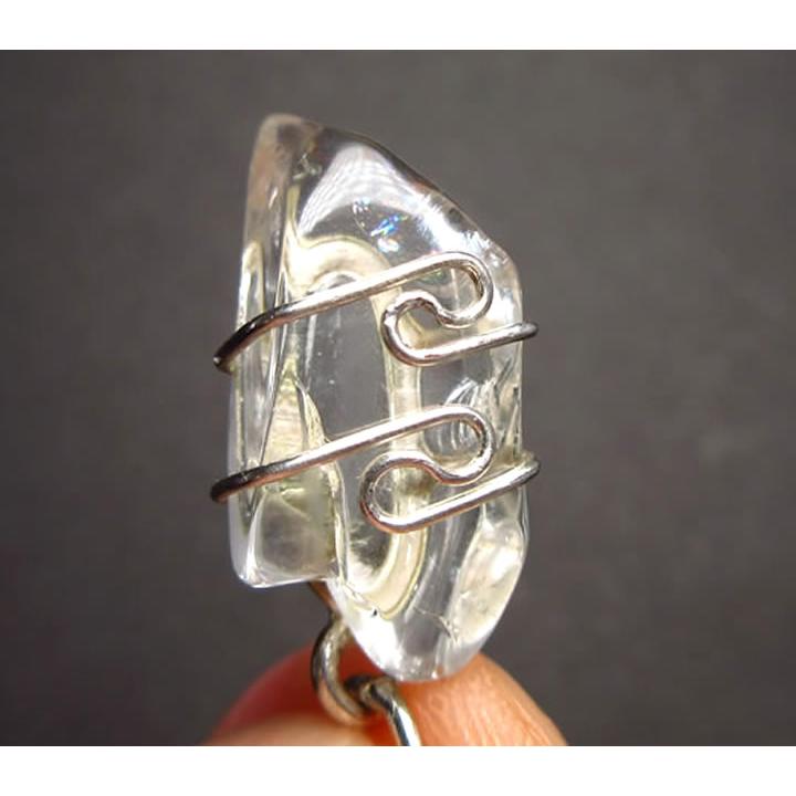 宝石質アゾゼオフェナカイトペンダント 10.0ct 虹あり H&E社証明書付き