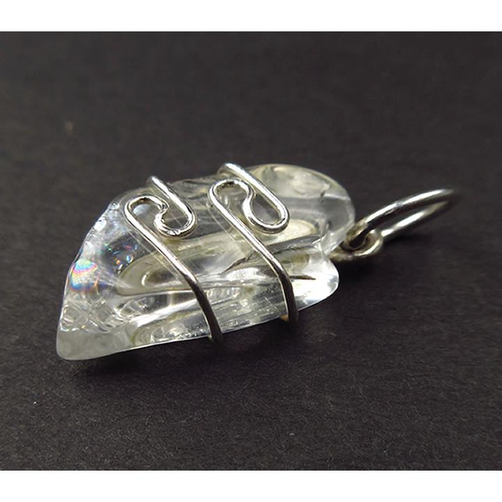 宝石質アゾゼオフェナカイトペンダント 10.0ct 虹あり H&E社証明書付き