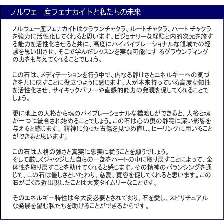 予約販売 ノルウェー産 フェナカイト パワーストランドネックレス【ディープセルフ】ハイバイブレーション ヘブンアンドアース社 psdph2402の画像