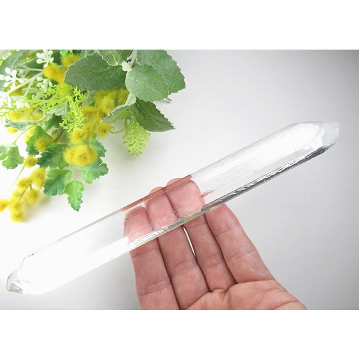 高品質　水晶ポイント　12面カット　台座付　ダブルポイント天然水晶 高品質 水晶ポイント 12面カット 台座付 ダブルポイント天然水晶