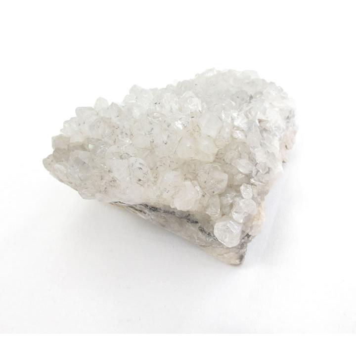 中国貴州省産 水晶クラスター 648g 天然水晶 原石 白く美しい透明結晶