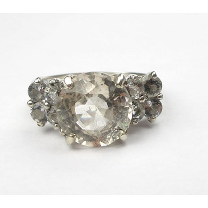ミャンマー モゴク産 ゴールデンフェナカイト 3.39ct アゼツライト3mm リング  世界で最も高い波動 ハイバイブレーション シルバー925 R1ph205の画像