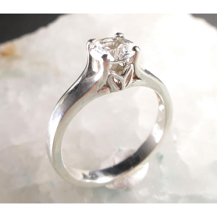 フェナカイト 0.64ct リング6mm ヘブンアンドアース社 オールドストック 稀少 アフリカンクリアフェナカイト サイズ変更無料 最高の波動 R1ph218の画像
