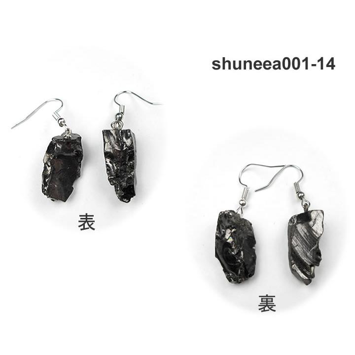 エリートシュンガイト原石ピアス サイキックプロテクション 耳から入る