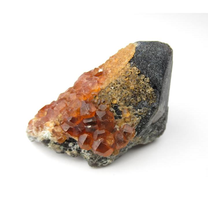 スモーキークォーツ原石withスペサルティンガーネット結晶 16g