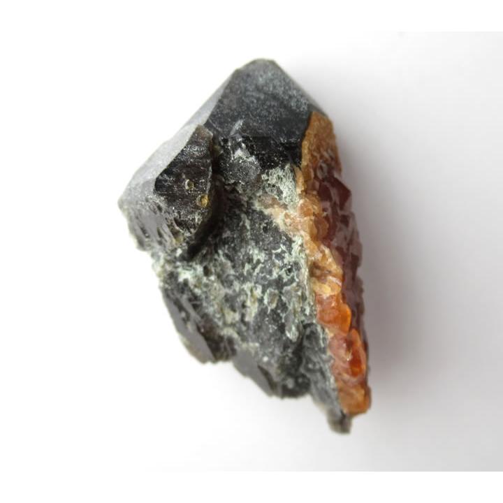 スモーキークォーツ原石withスペサルティンガーネット結晶 16g