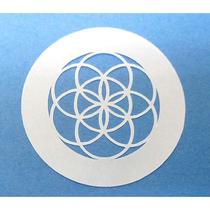 ステンシルシート 図柄5cm シードオブライフ 神聖幾何学図形 クラフト