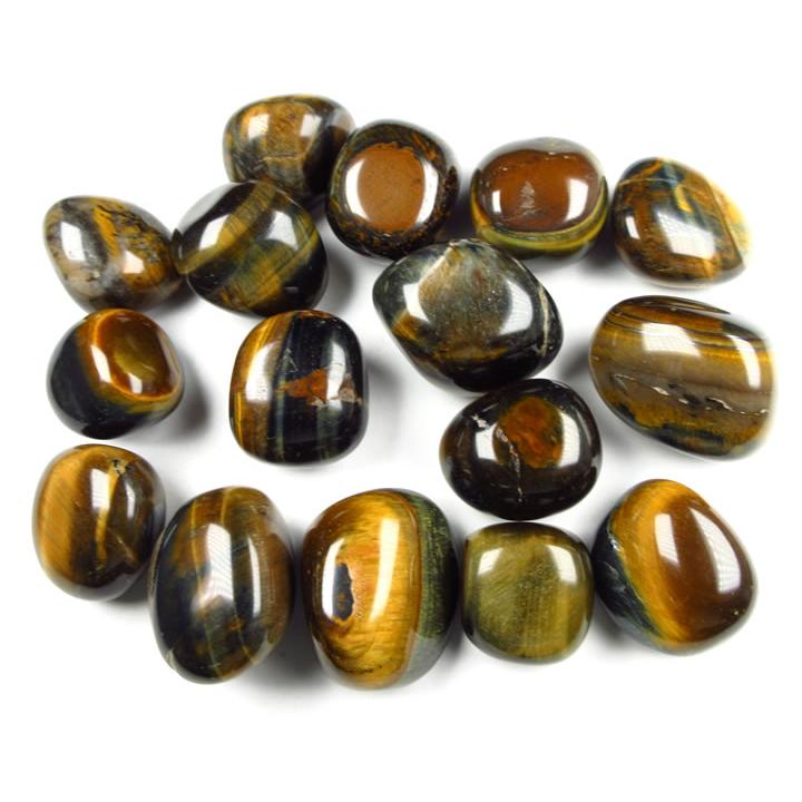 タイガーアイ タンブル 2個セット 30〜36g バイタリティと難関を突破