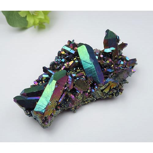 AAA高品質チタニウムクォーツクラスター アーカンソーの鉱山主から直接購入ヴァイタリティ 知恵と聡明さのヘルメスの石 titan058