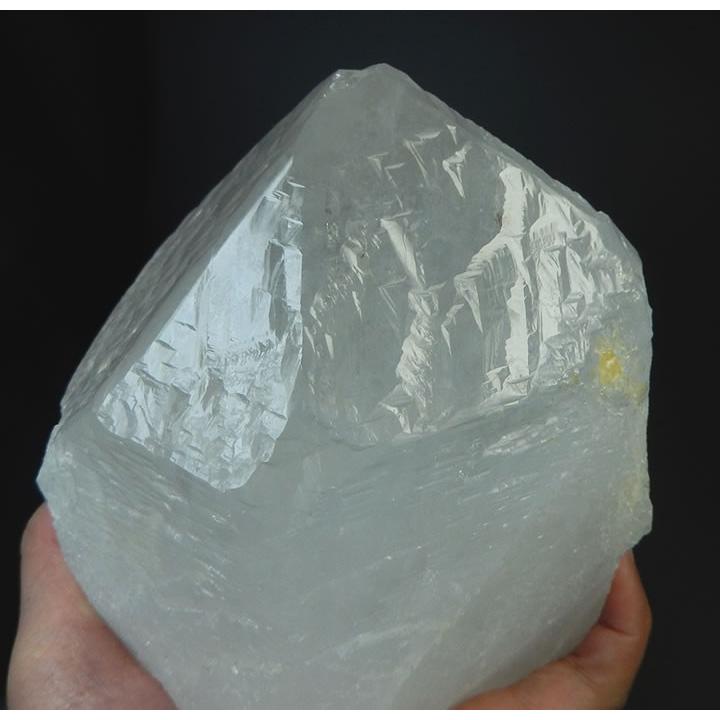 トライゴーニッククォーツ水晶1.89kg虹あり☆逆三角の連なりが描く