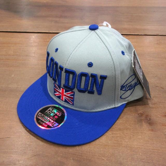 Union Jack LONDON & ユニオンジャック フラッグ フラット キャップ ／ グレー acajcap162AC