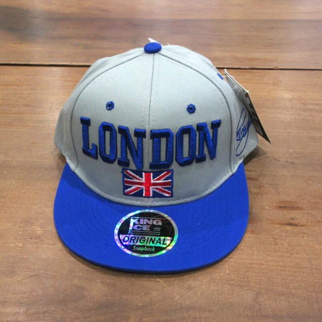 Union Jack LONDON & ユニオンジャック フラッグ フラット キャップ ／ グレー acajcap162AC