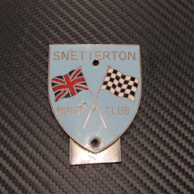 SNETTERTON MOTOR CLUB エナメル カーバッジ : AC MINDS AUTOJUMBLE