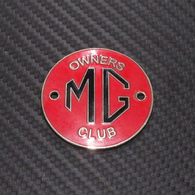 MG OWNERS CLUB エナメル カーバッジの画像