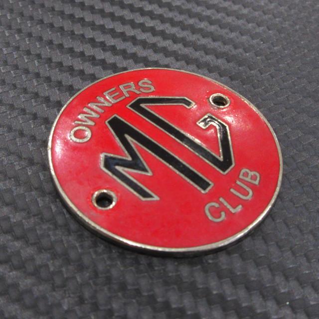 MG OWNERS CLUB エナメル カーバッジの画像