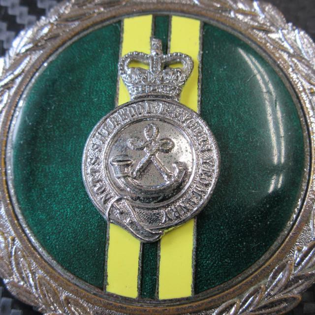 NOTTS SHERWOOD RANGERS YEOMANRY エナメル カーバッジ_2