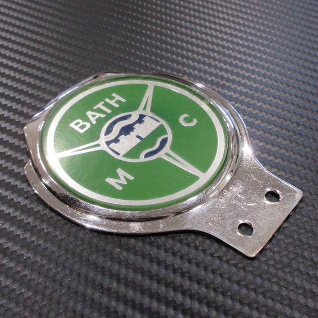 BATH MOTOR CLUB カーバッジ RENAMEL製の画像