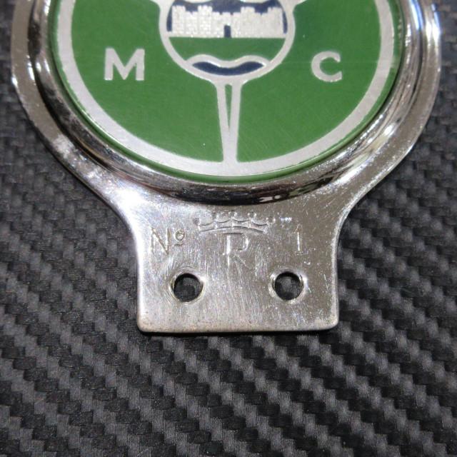 BATH MOTOR CLUB カーバッジ RENAMEL製の画像