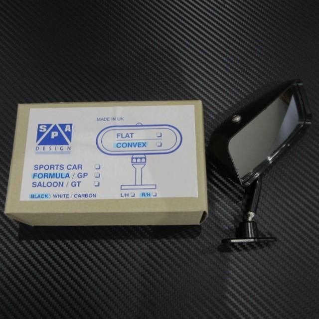 SPA フォーミュラー ミラー ブラック・コンベックス 黒 右ミラー新品未