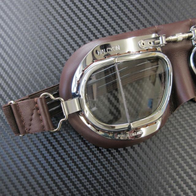 英国製 HALCYON MARK49 デラックス ゴーグル / ブラウン 英国製 HALCYON MARK49 デラックス ゴーグル / ブラウン
