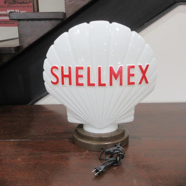 シェル ガソリンポンプ グローブ スタンドライト ガラス レプリカ : AC