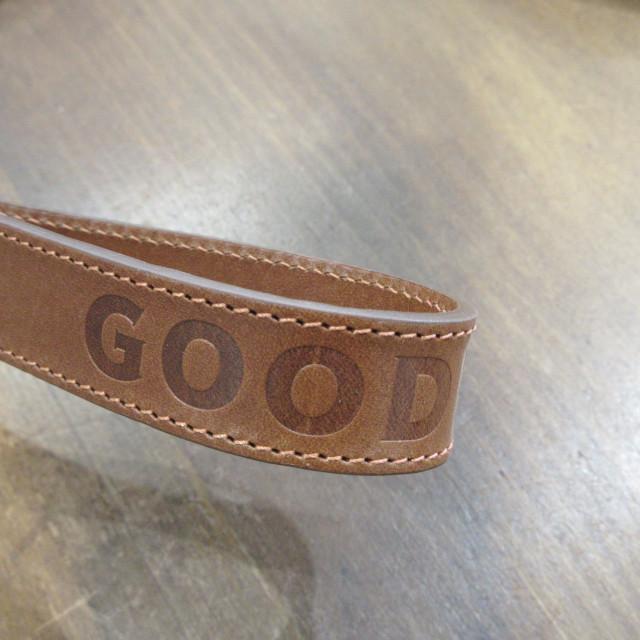 GOODWOOF レザードッグリードブラウン ベルト幅2.4cm_1