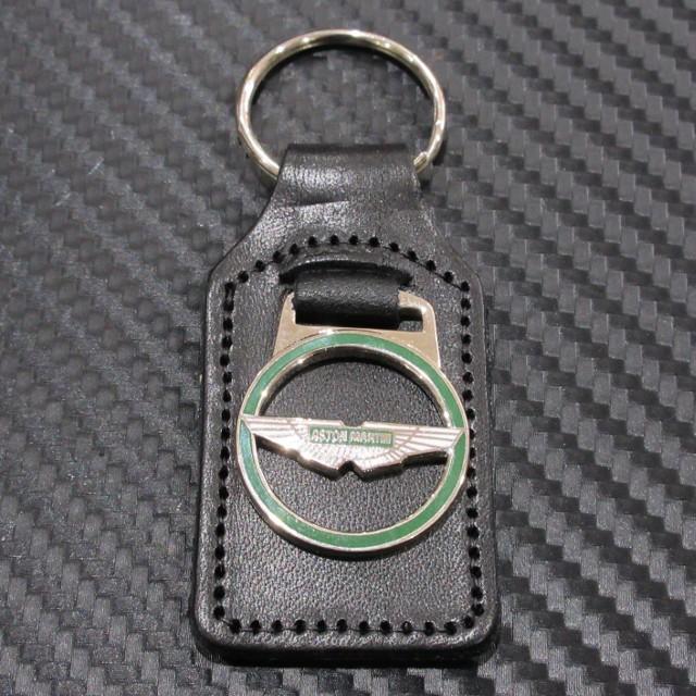 ASTON MARTIN アストンマーティン レザーキーリング ／ ブラウン