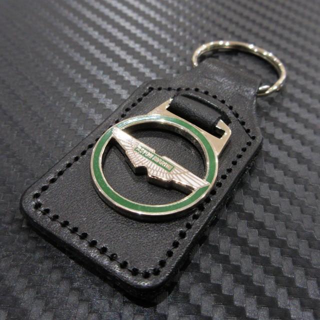 ASTON MARTIN アストンマーティン レザーキーリング ／ ブラウン