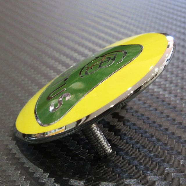 LOTUS ロータス ノーズバッジ グリーン＆イエロー 旧ロゴタイプ 七宝