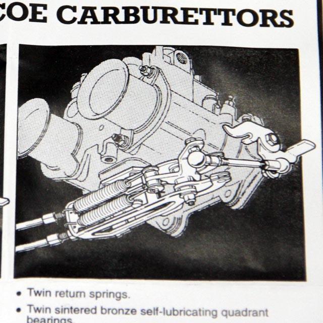 WEBER DCOE スロットル リンケージ KIT ボトムマウント ツインケーブル