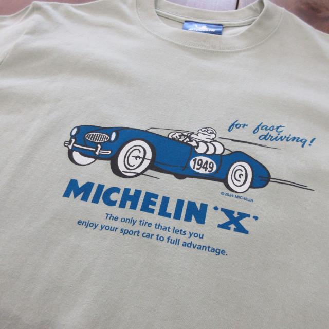 ミシュラン（MICHELIN） Tシャツ MICHELIN X ／ ネイビー・グリーン