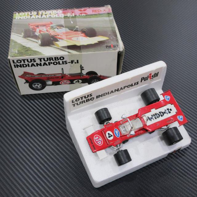 ミニカー　lotus turbo Indianapolis-f.i F1 レーシングカー　 POLITOYS POLISTIL ポリスチール 1/25 LOTUS F1 TURBO INDIANAPOLIS No