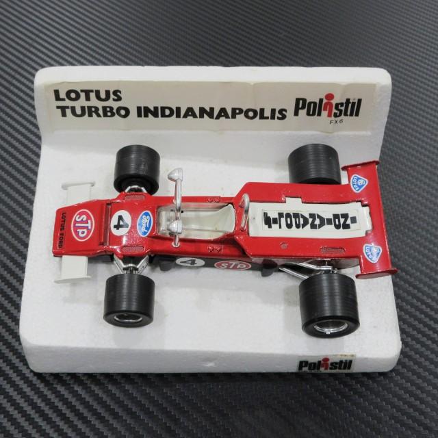 ミニカー　lotus turbo Indianapolis-f.i F1 レーシングカー　 POLITOYS POLISTIL ポリスチール 1/25 LOTUS F1 TURBO INDIANAPOLIS No