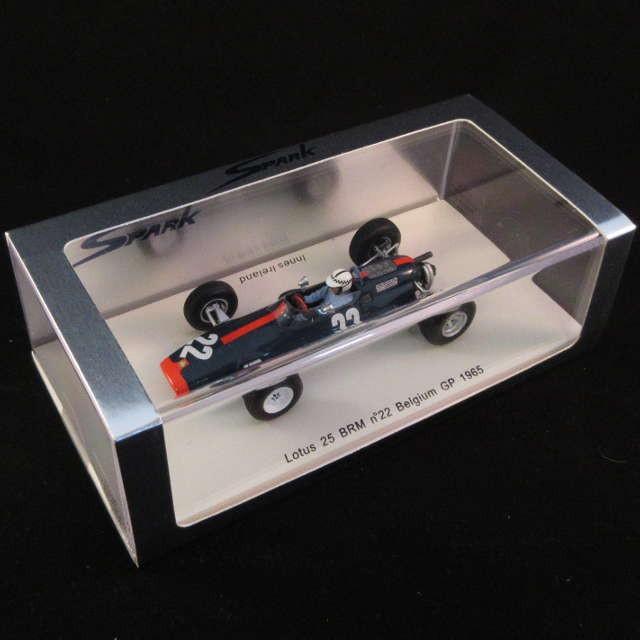 SPARK Lotus 25 BRM No.22 Belgium GP 1965 Innes Ireland 1/43 ミニカー