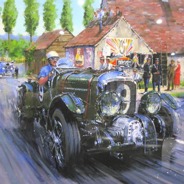 BLOWERS AT LE MANS ／ LE MANS 1930 Bentley  額装済｜ac-minds-aj｜06