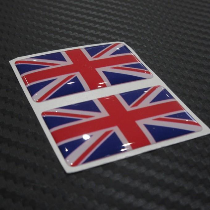 Union Jack ユニオンジャック 3Dステッカー 2枚セット : AC MINDS