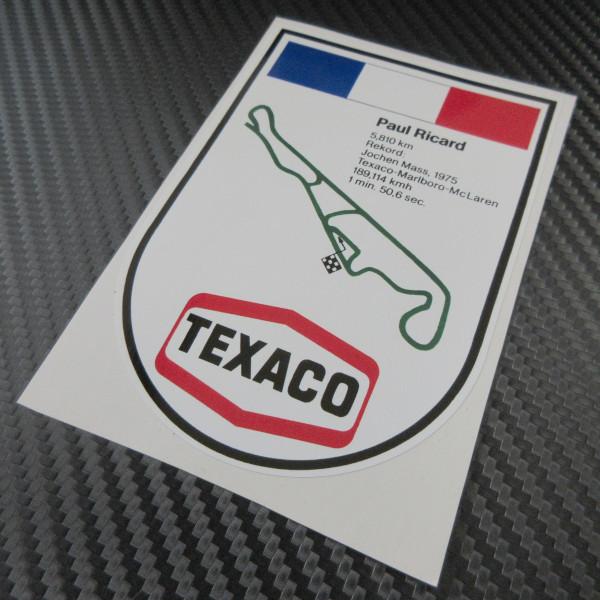 TEXACO ポール リカール サーキット 外貼り ステッカー : AC MINDS